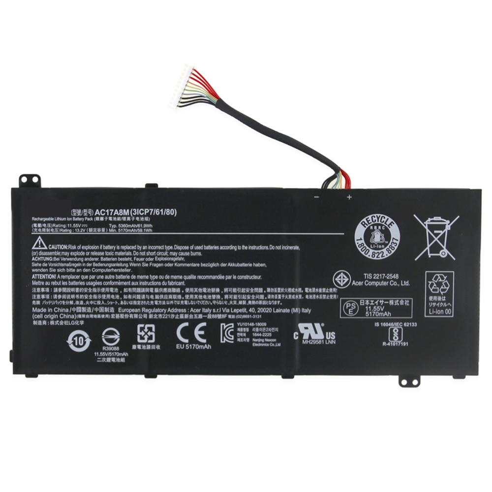 replace AC17A8M battery